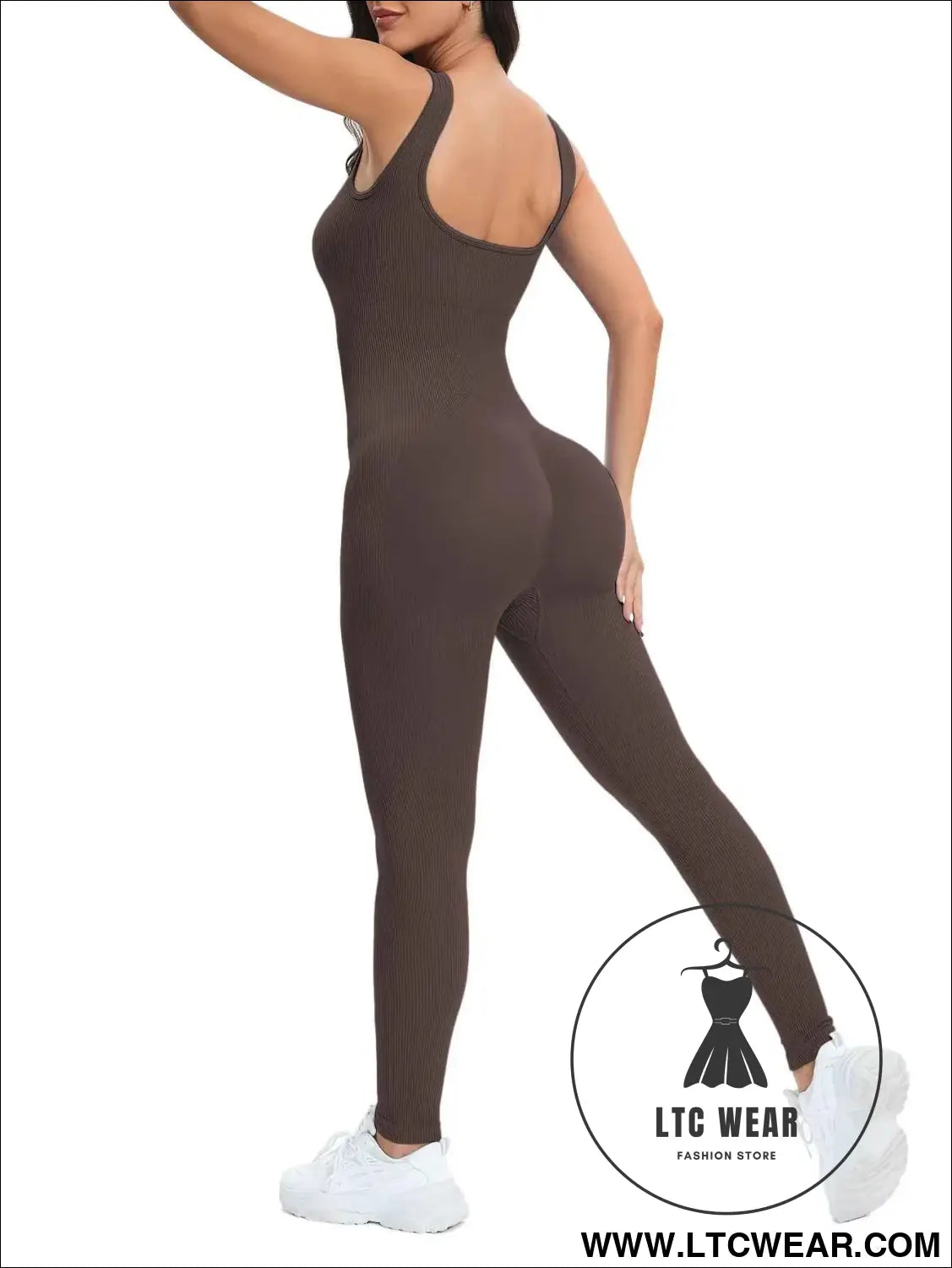Stylish Sleeveless Jumpsuit: Perfect Fit with Built-In Support