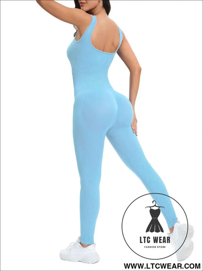 Stylish Sleeveless Jumpsuit: Perfect Fit with Built-In Support