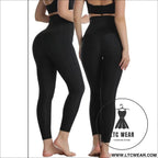 Stylish waist-cinching cropped yoga pants