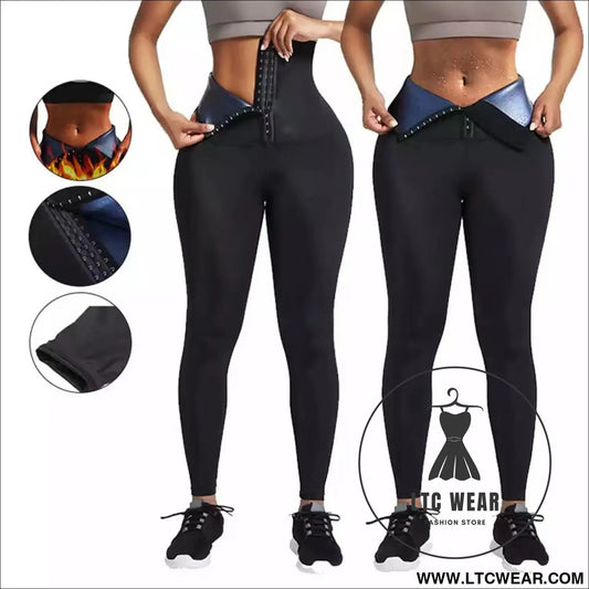 Stylish waist-cinching cropped yoga pants