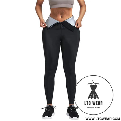 Stylish waist-cinching cropped yoga pants