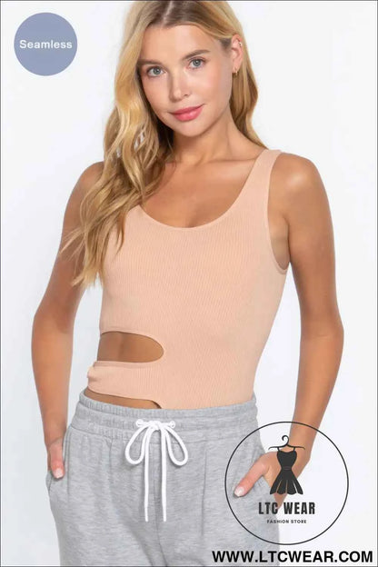 Suave Cut-out Seamless Bodysuit