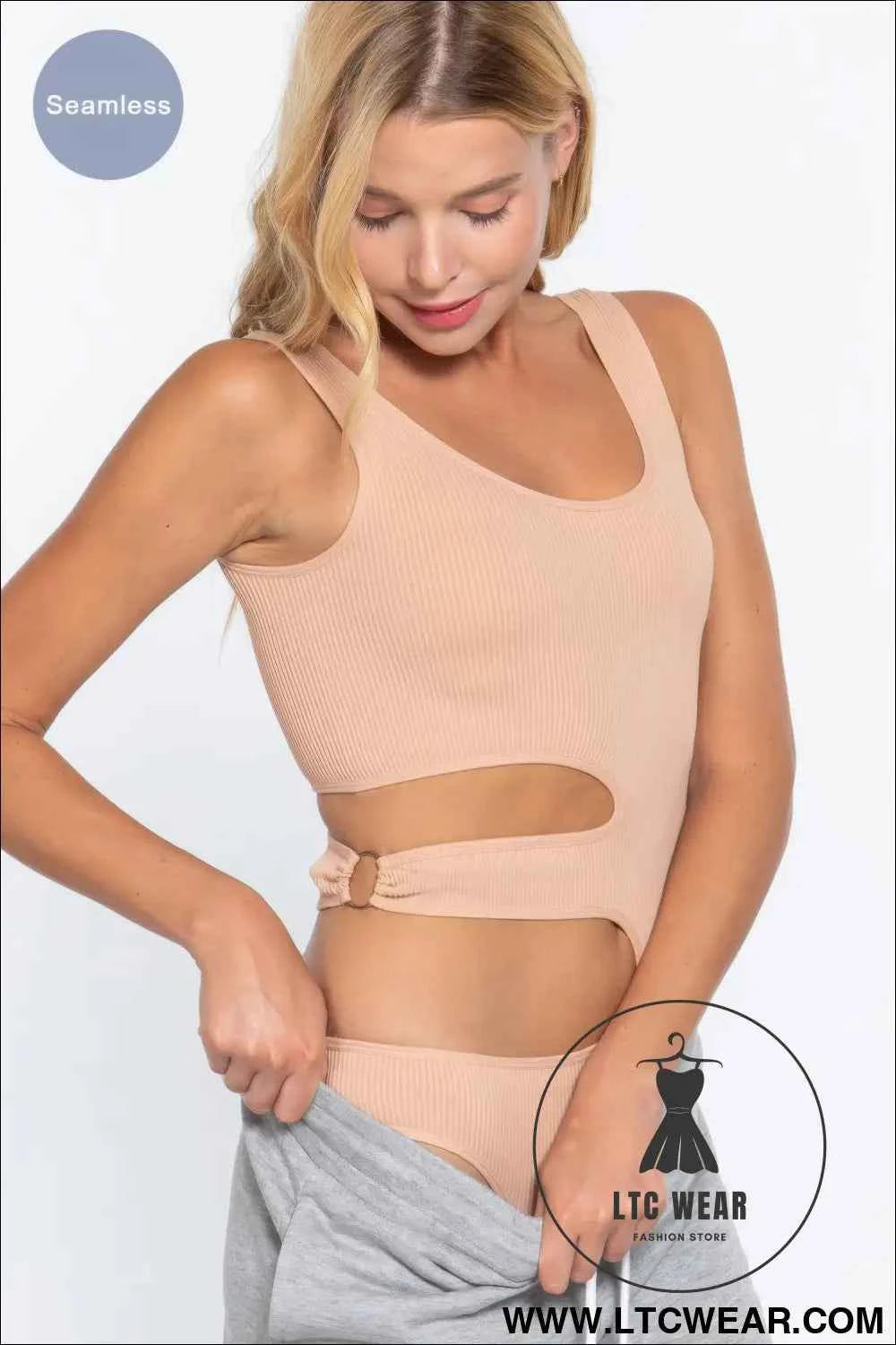Suave Cut-out Seamless Bodysuit