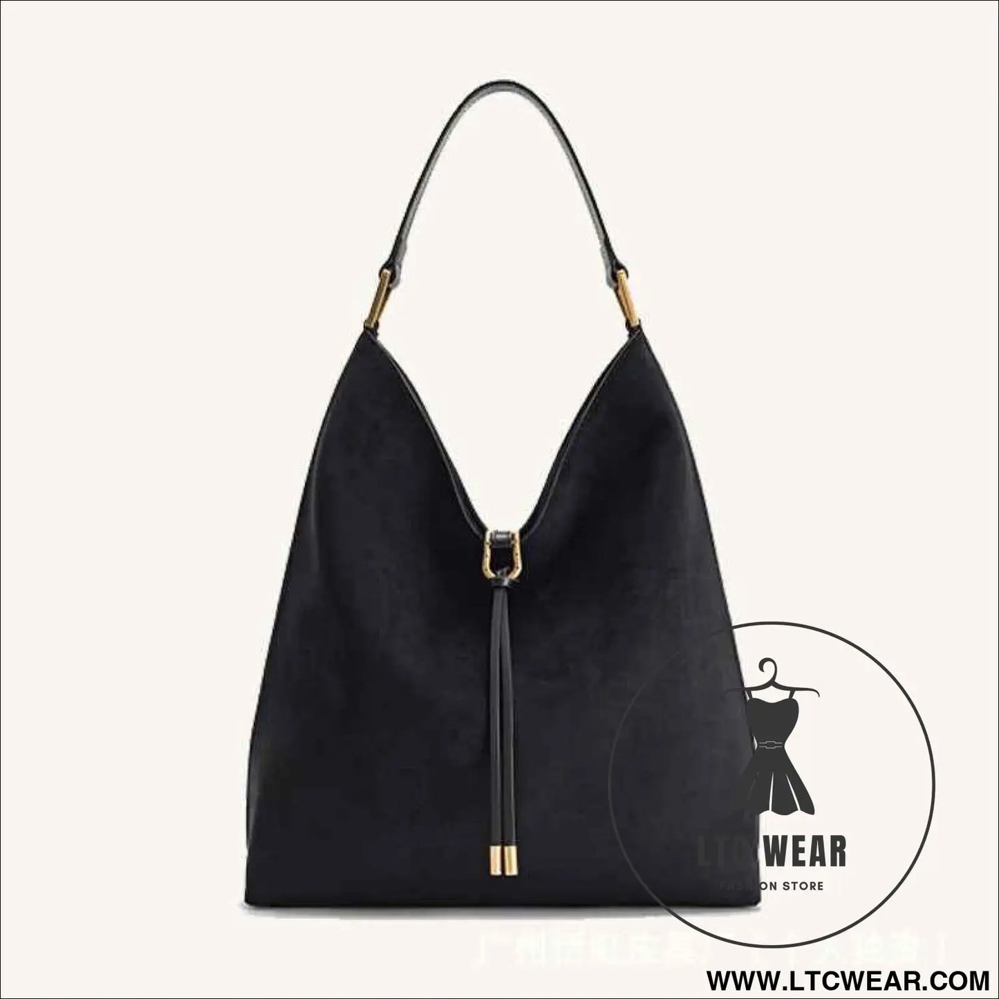 Suede Tote Bag for Women, Large Capacity Commute Crossbody Bucket Bag