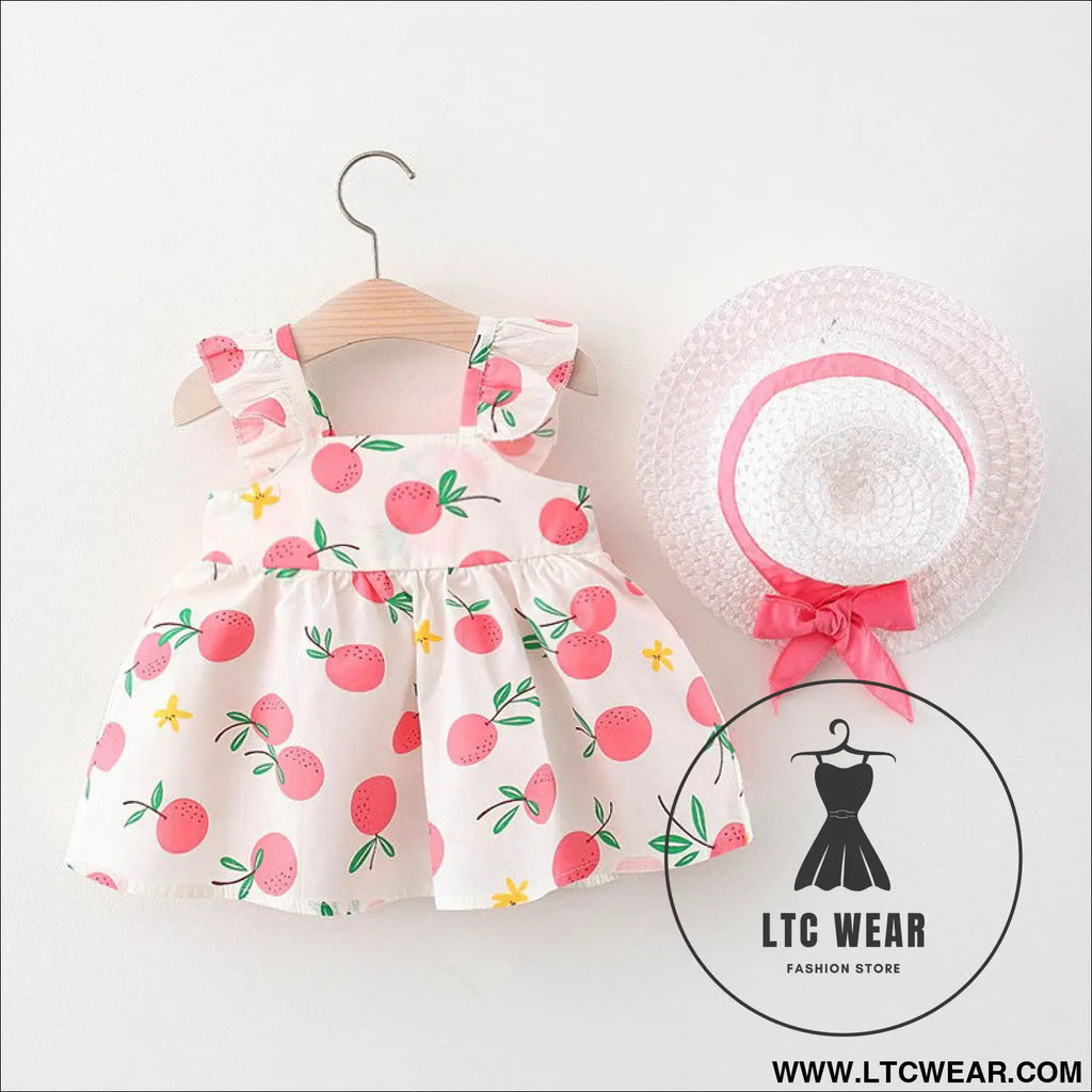 Summer new princess suspender dress baby cotton skirt children’s clothing
