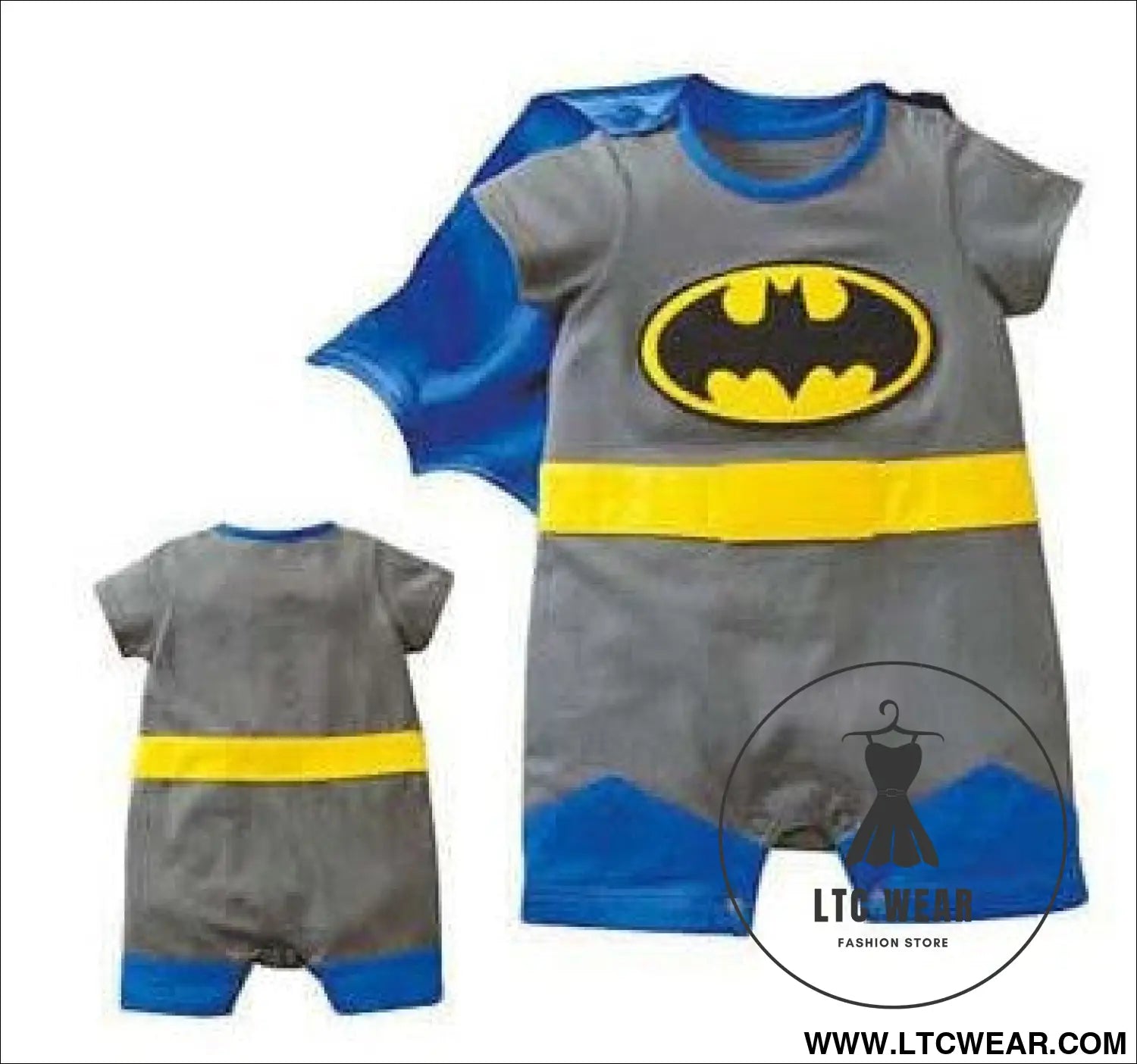 Superman harper with cloak embroidery superman wukong creeper baby suit jumpsuit - batman / 70cm