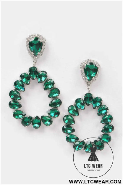 Tear Drop Stone Earring