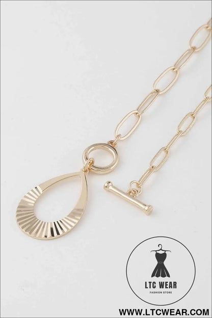 Teardrop Toggle Necklace