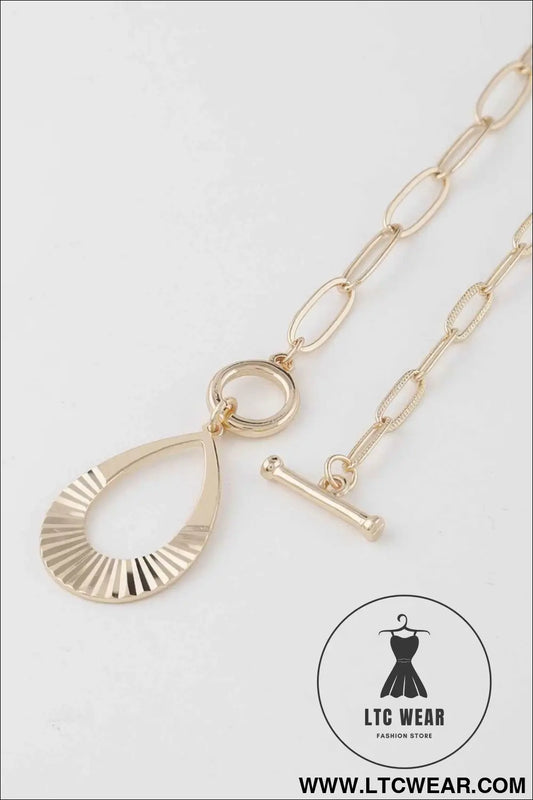 Teardrop Toggle Necklace