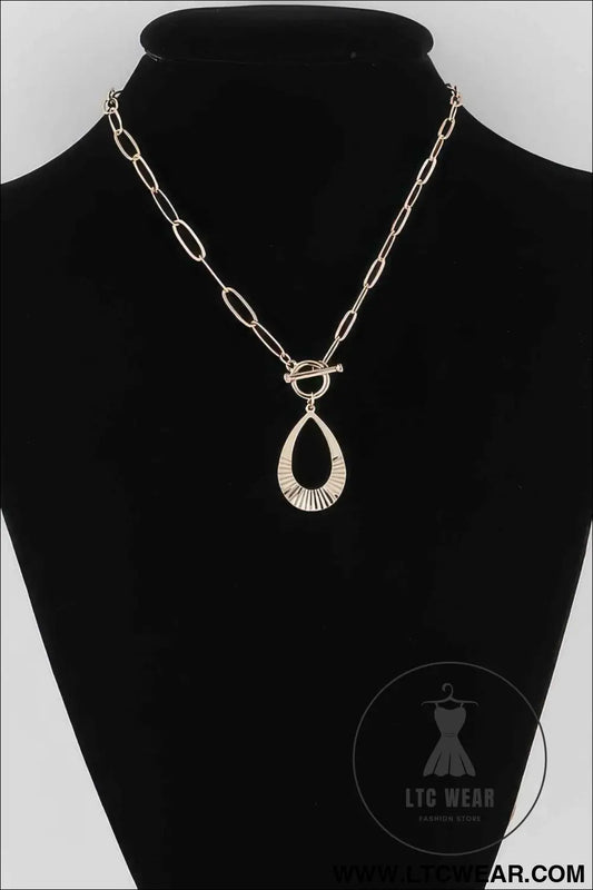 Teardrop Toggle Necklace