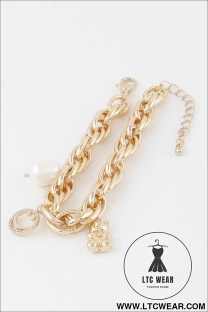 Teddy Bear Chain Bracelet