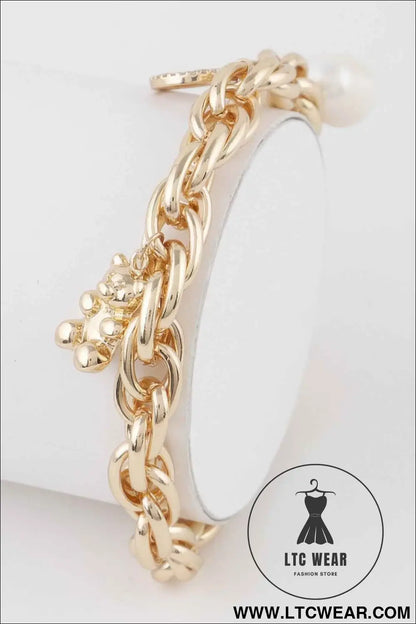 Teddy Bear Chain Bracelet