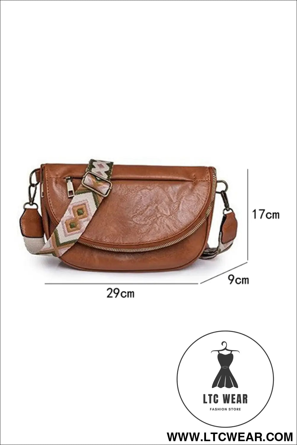 Thai curry wide strap pu leather crossbody bag - thai curry / one size / 95% pu + 5% alloy - crossbody bags
