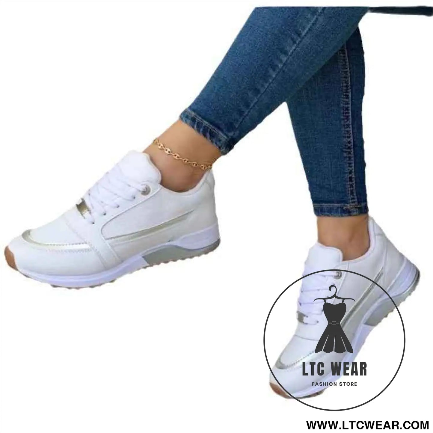 Thick soled color blocked casual low cut sports women's shoes