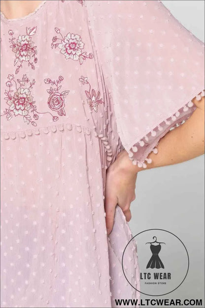 This Detailed Lace Trimmed Bubble Chiffon Blouse