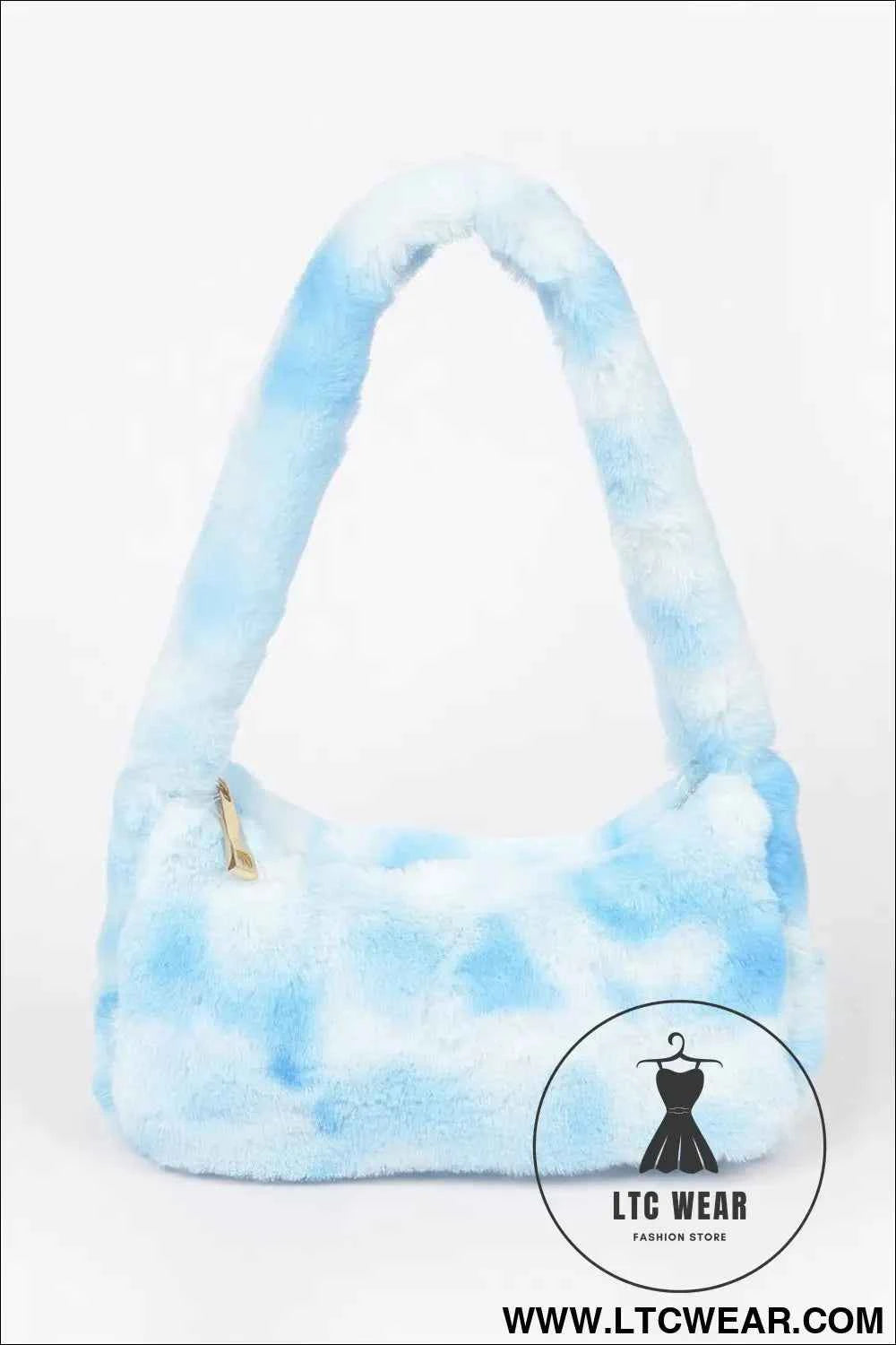 Tie Dye Fur Bag - Stylish and Trendy Shoulder Accessory