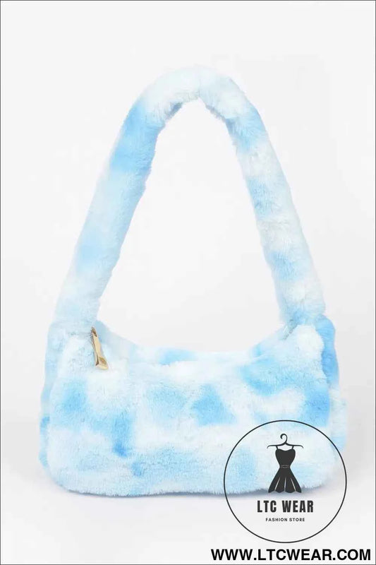 Tie Dye Fur Bag - Stylish and Trendy Shoulder Accessory