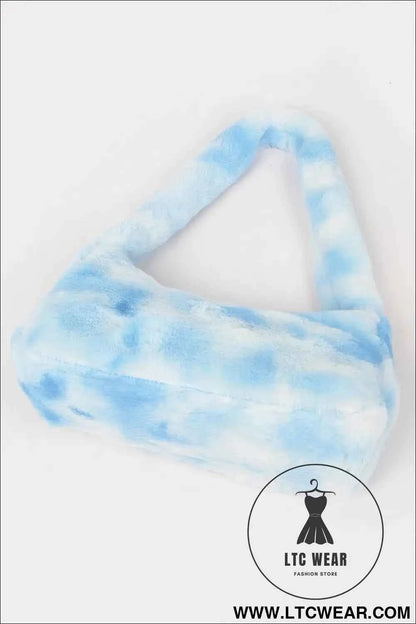 Tie Dye Fur Bag - Stylish and Trendy Shoulder Accessory