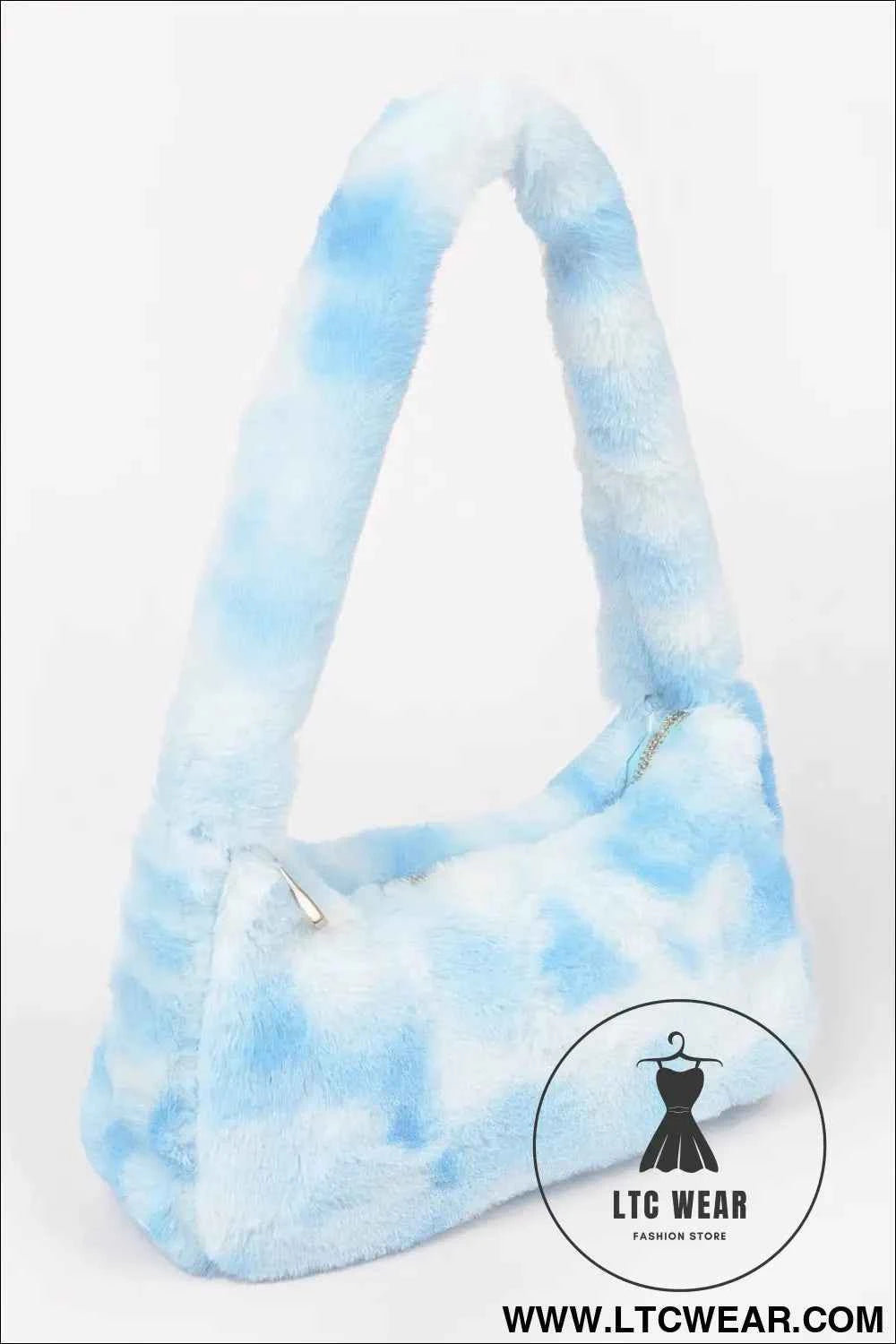 Tie Dye Fur Bag - Stylish and Trendy Shoulder Accessory