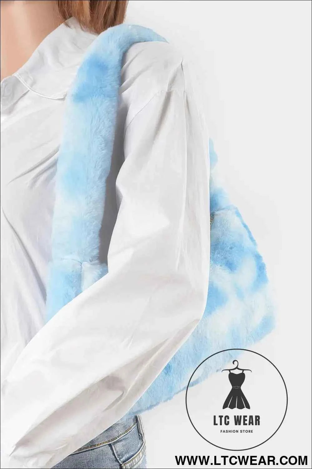 Tie Dye Fur Bag - Stylish and Trendy Shoulder Accessory