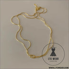 Titanium steel knotted necklace