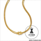 Titanium steel knotted necklace