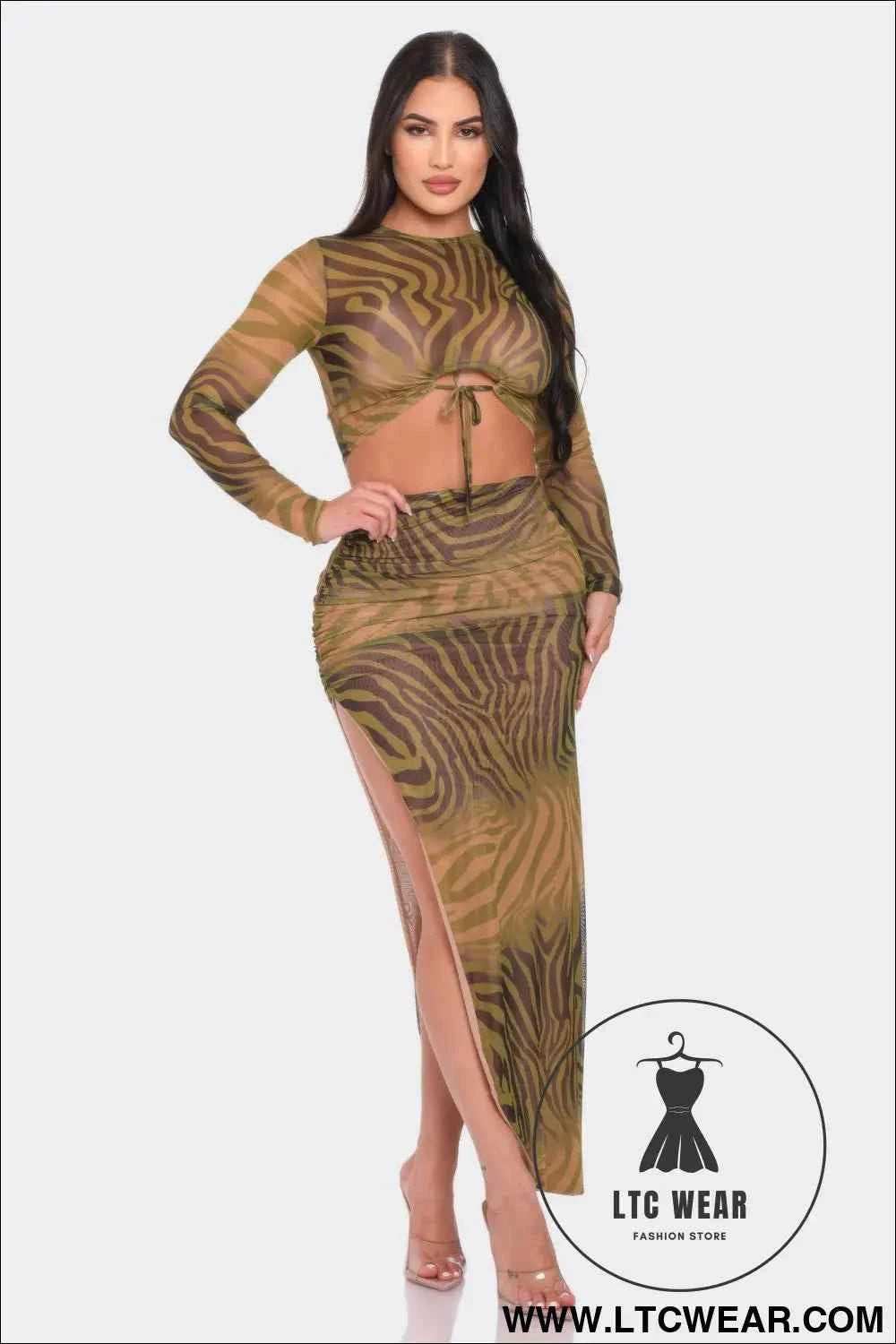 Top And Long Skirt Set