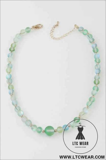 Translucent Bead Necklace