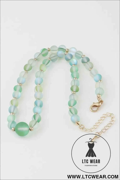 Translucent Bead Necklace