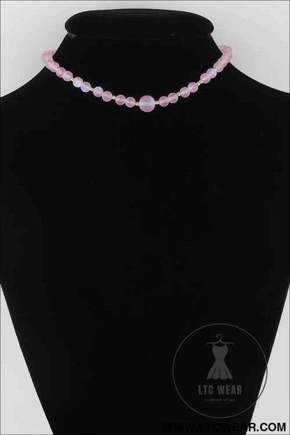 Translucent Bead Necklace