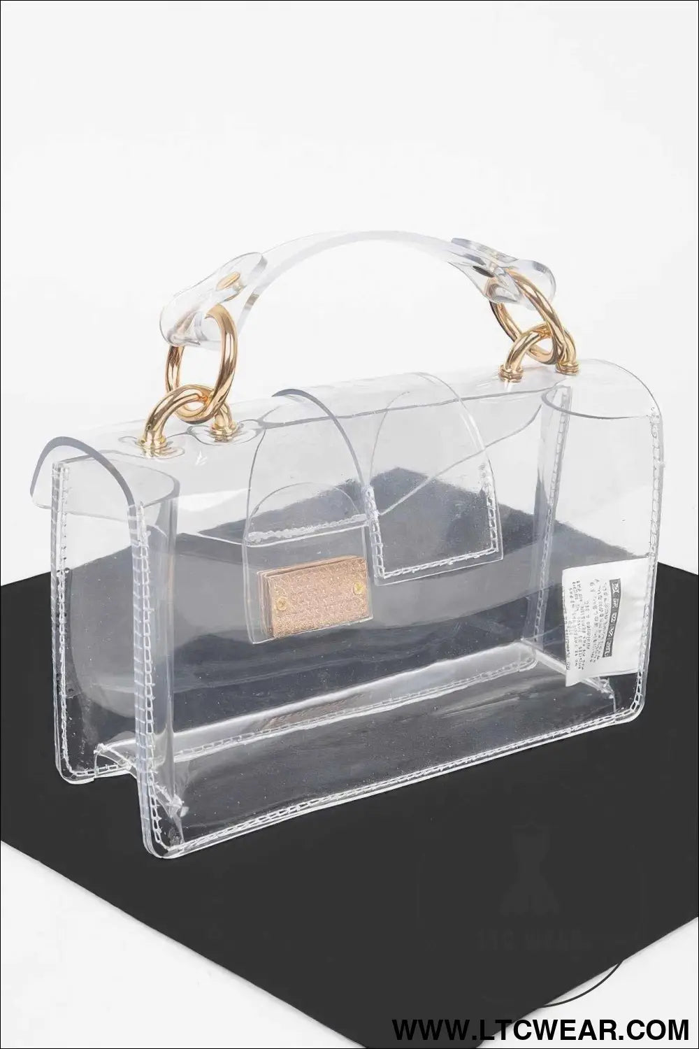 Transparent Top Handle Shoulder Bag