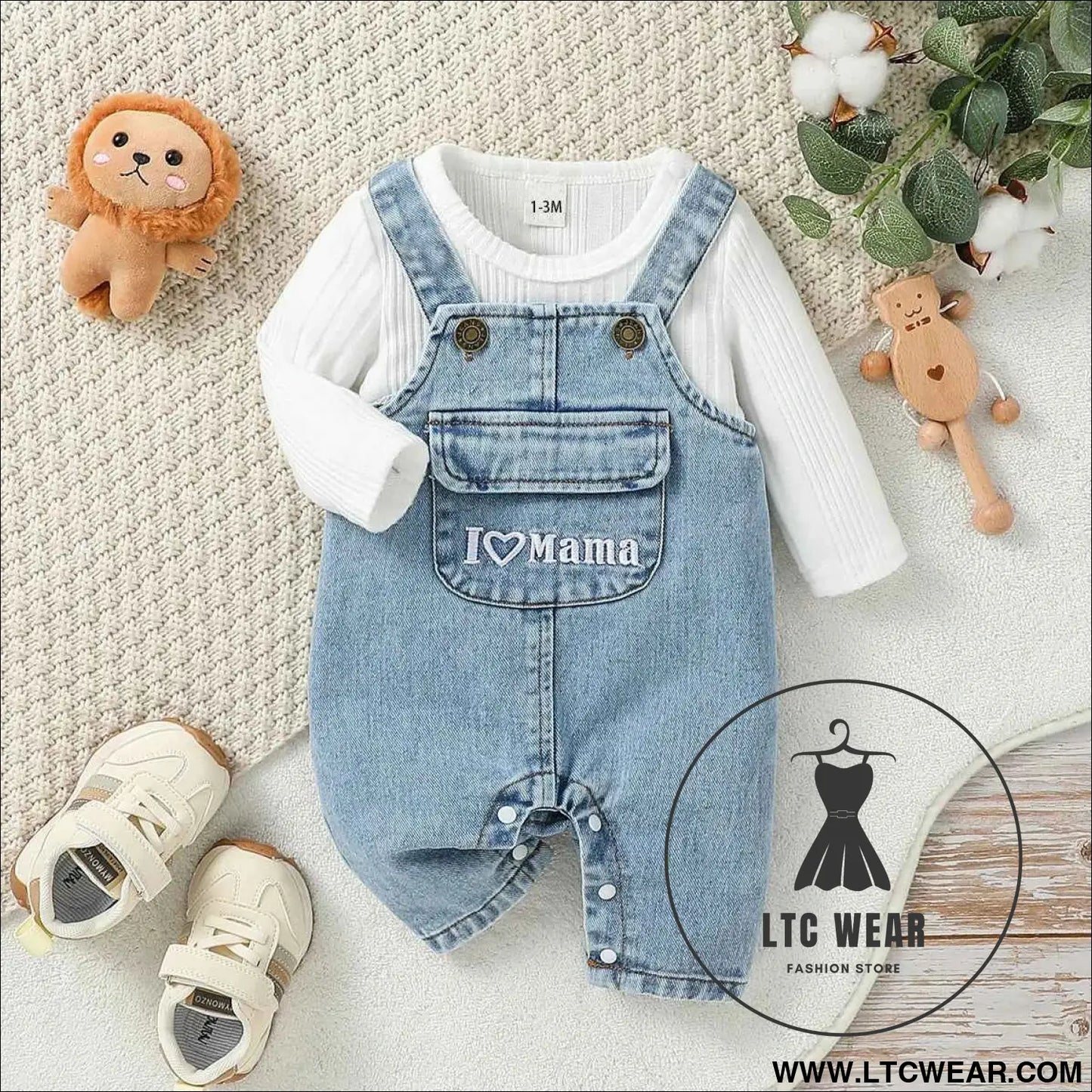 Trendy Baby Long Sleeve Top & Romper Set for All Seasons