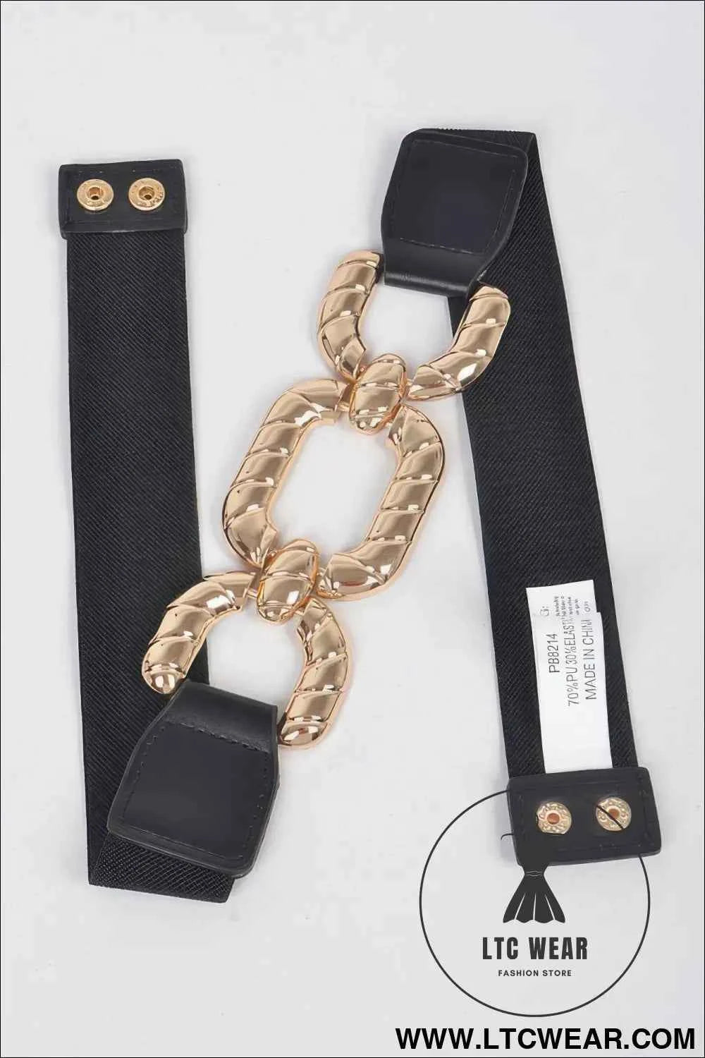 Trendy Metal Buckle Elastic Belt