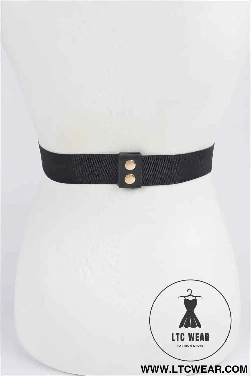 Trendy Metal Buckle Elastic Belt