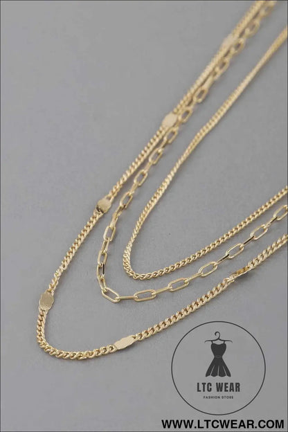 Triple Chain Necklace