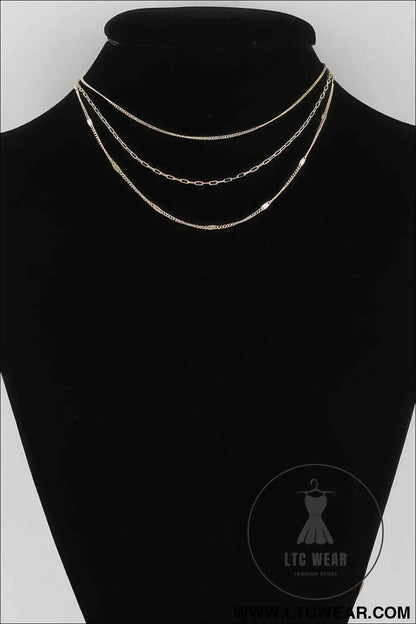 Triple Chain Necklace