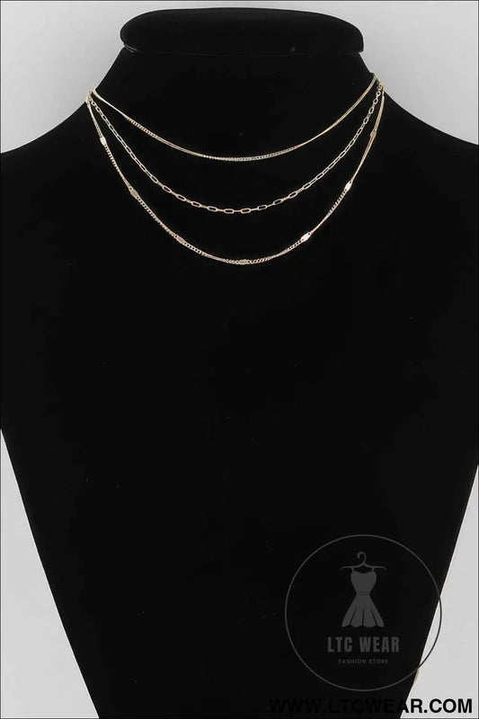 Triple Chain Necklace