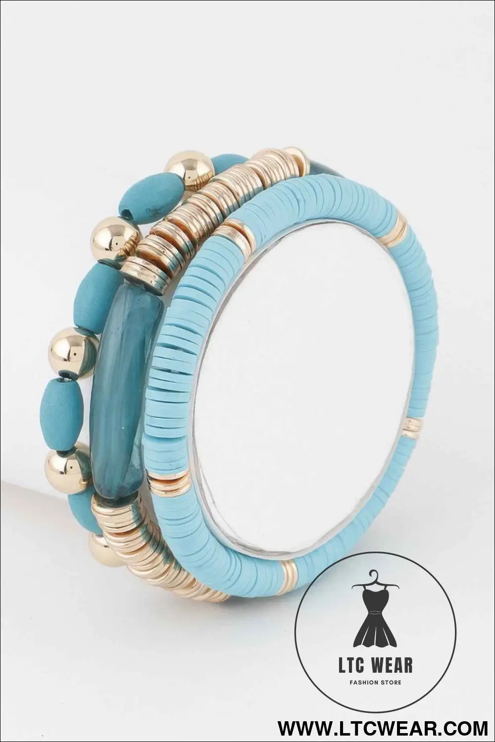 Triple Layered Bead Bracelet