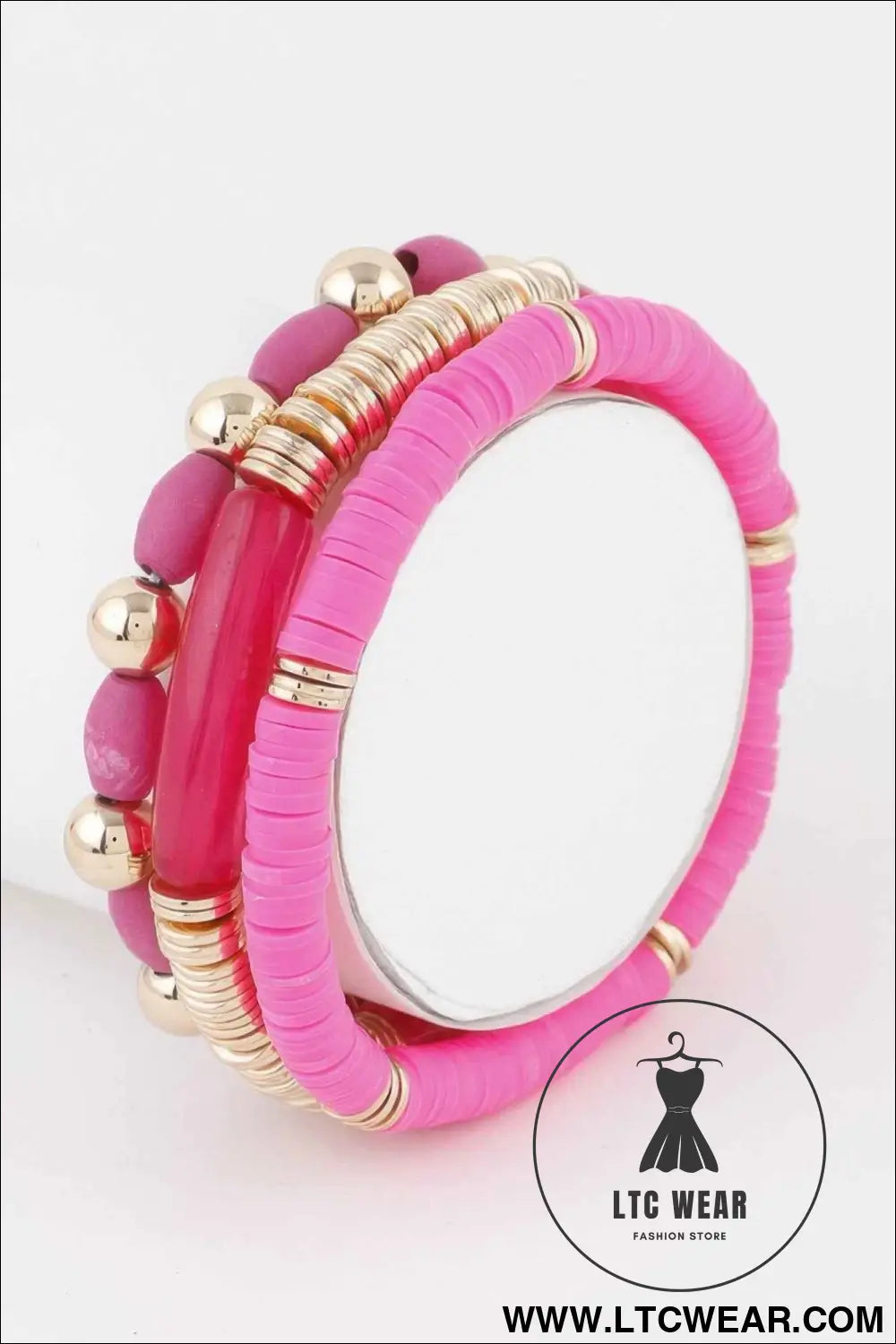 Triple Layered Bead Bracelet