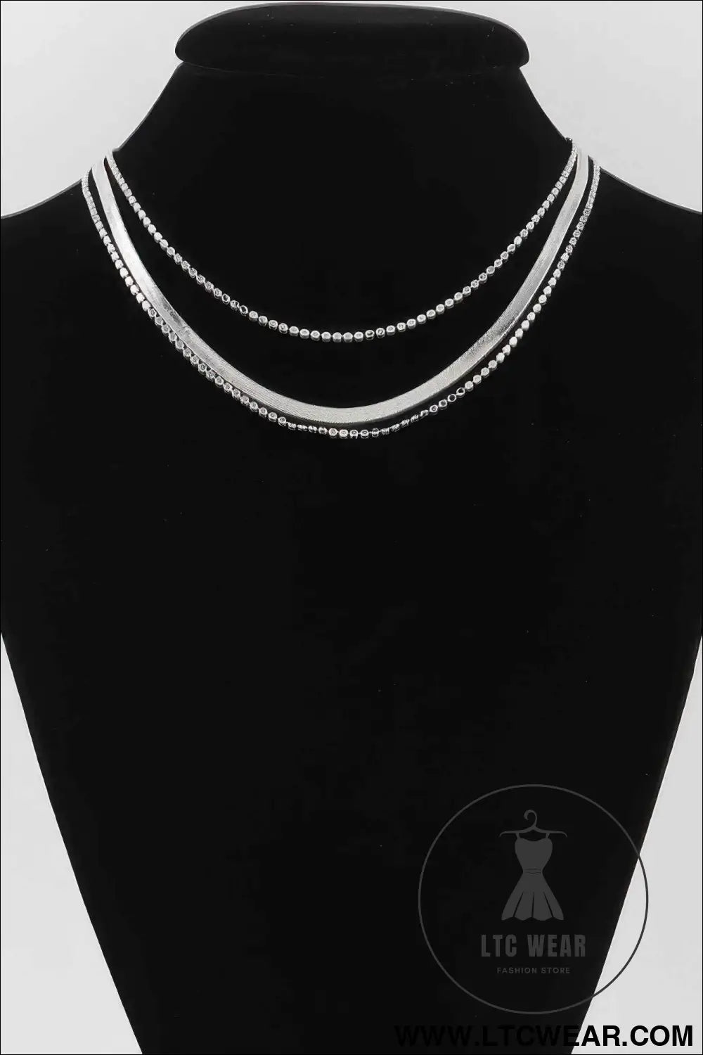Triple Snake Chain Necklace