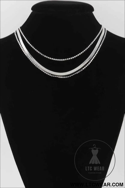 Triple Snake Chain Necklace