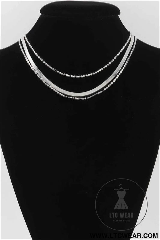 Triple Snake Chain Necklace
