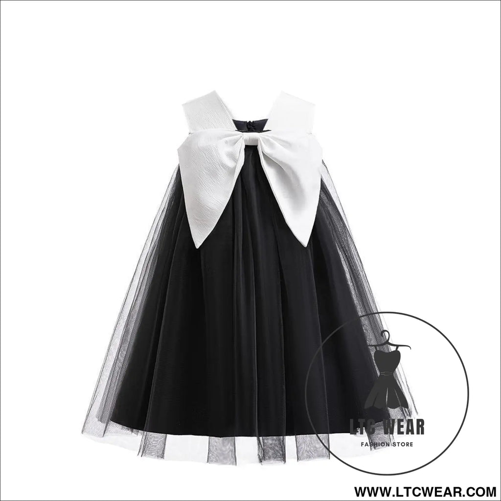 Tulle dress for girls butterfly bow princess perfect for halloween costume and stage performances
