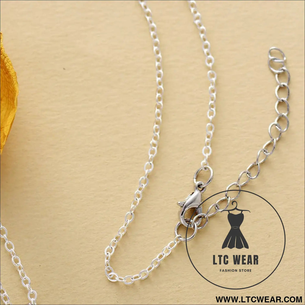 Turquoise chain pendant necklace