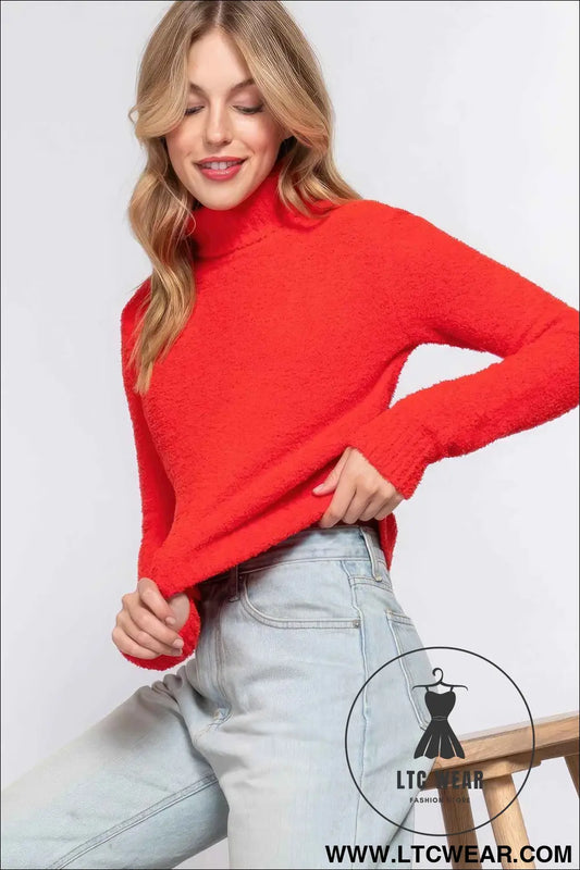 Turtleneck Sweater Top