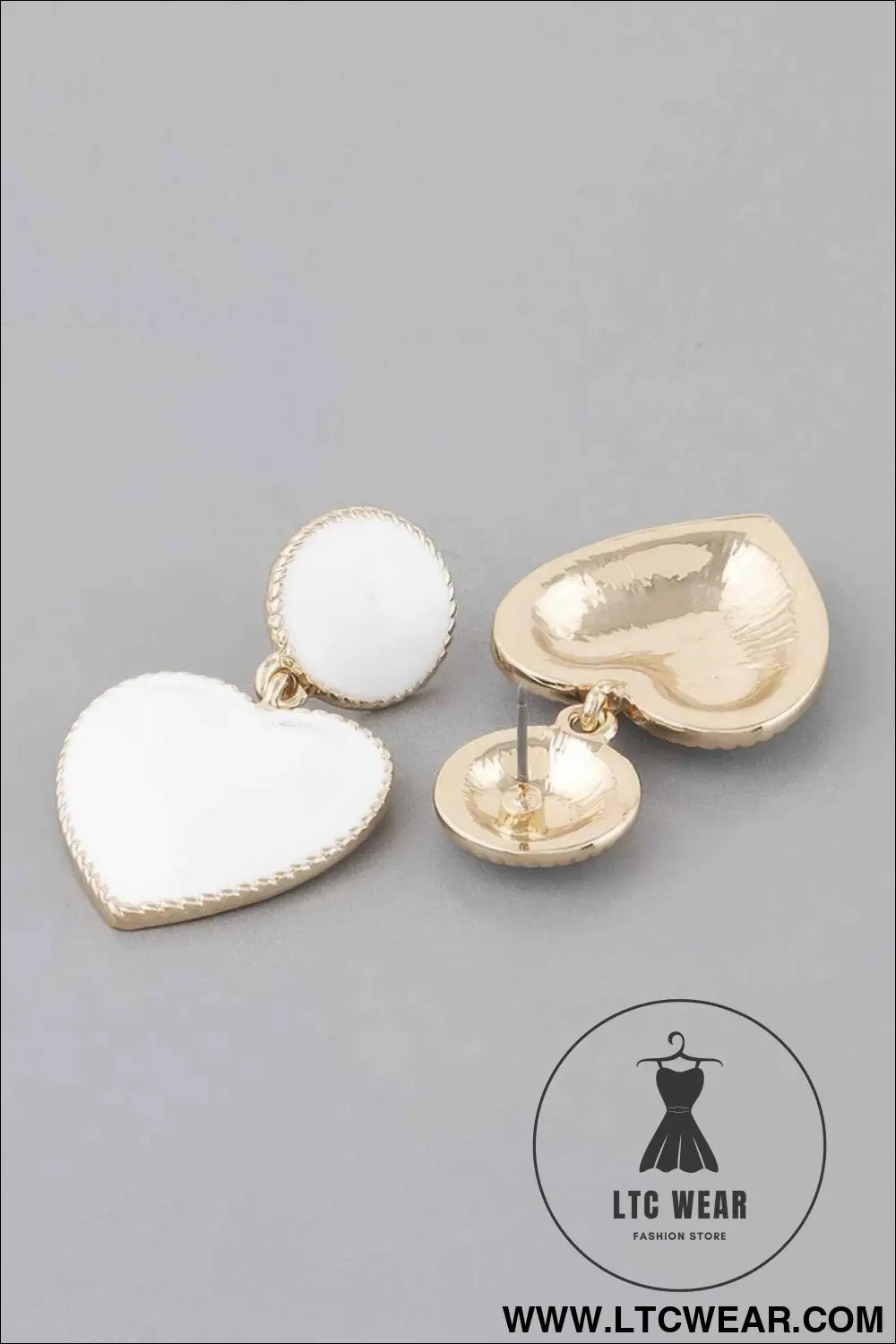 Twisted Heart Drop Earrings