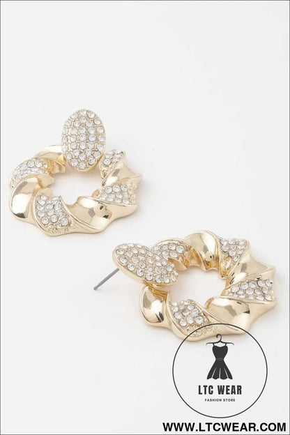 Twisted Jewel Wreath Earrings