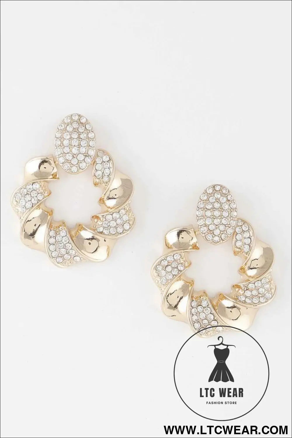 Twisted Jewel Wreath Earrings