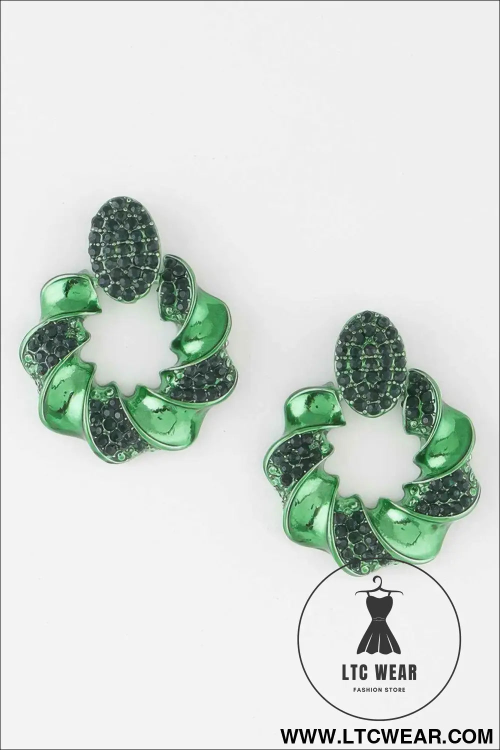 Twisted Jewel Wreath Earrings