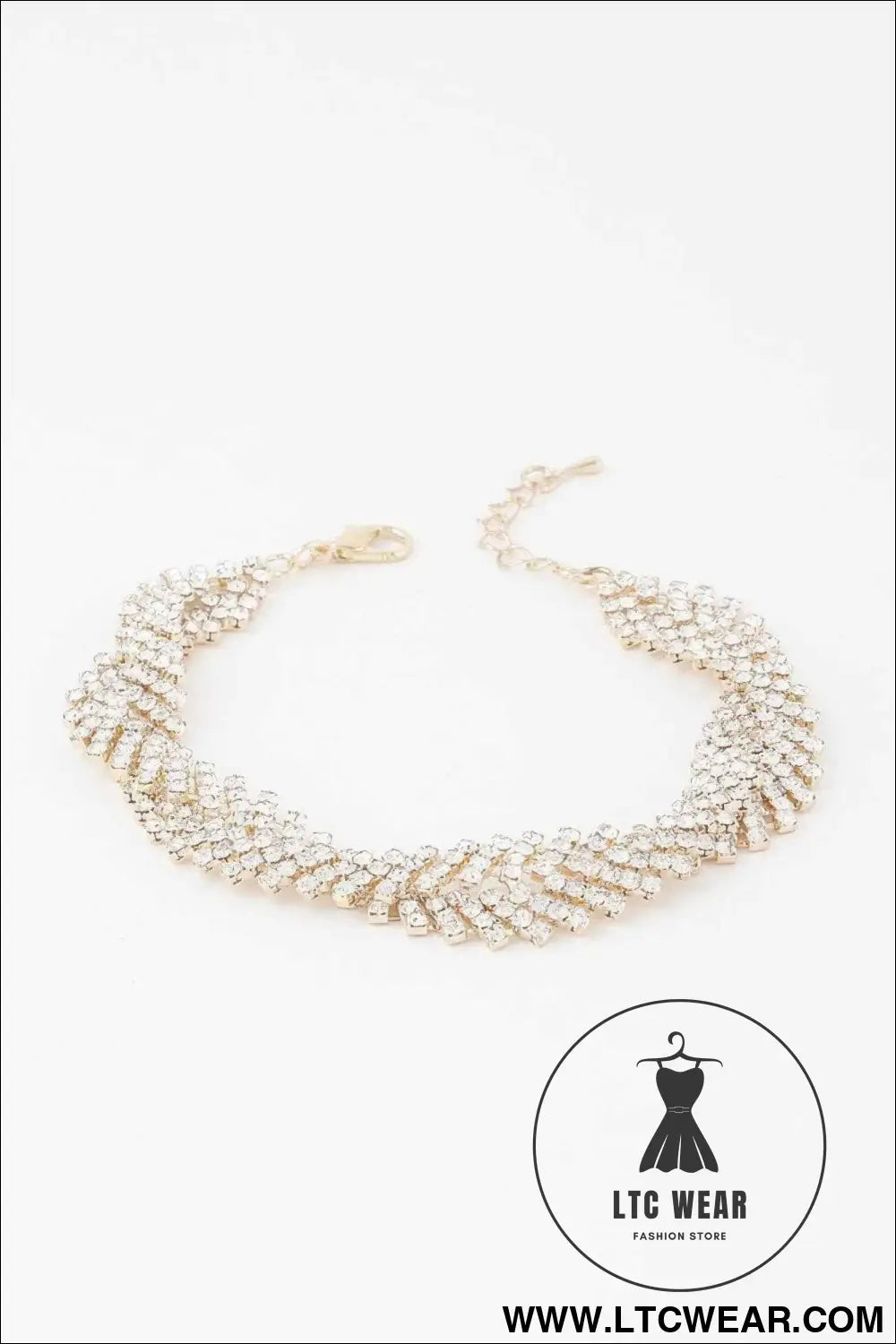 Twisted Rhinestone Bracelet